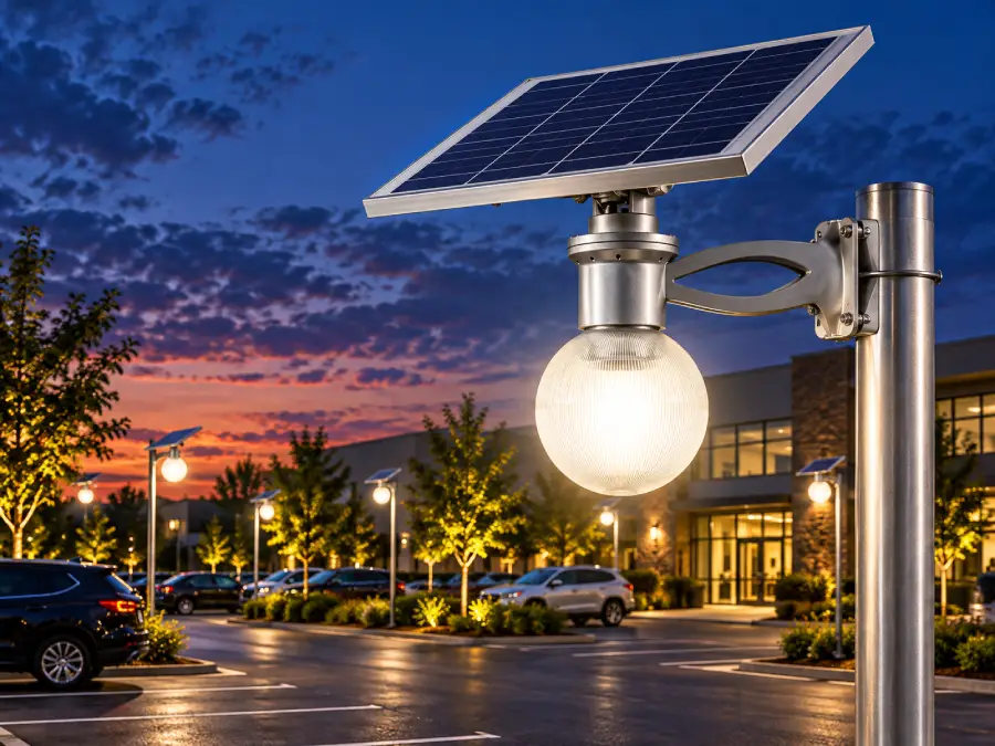 12W Solar Parking Lot & Area Light