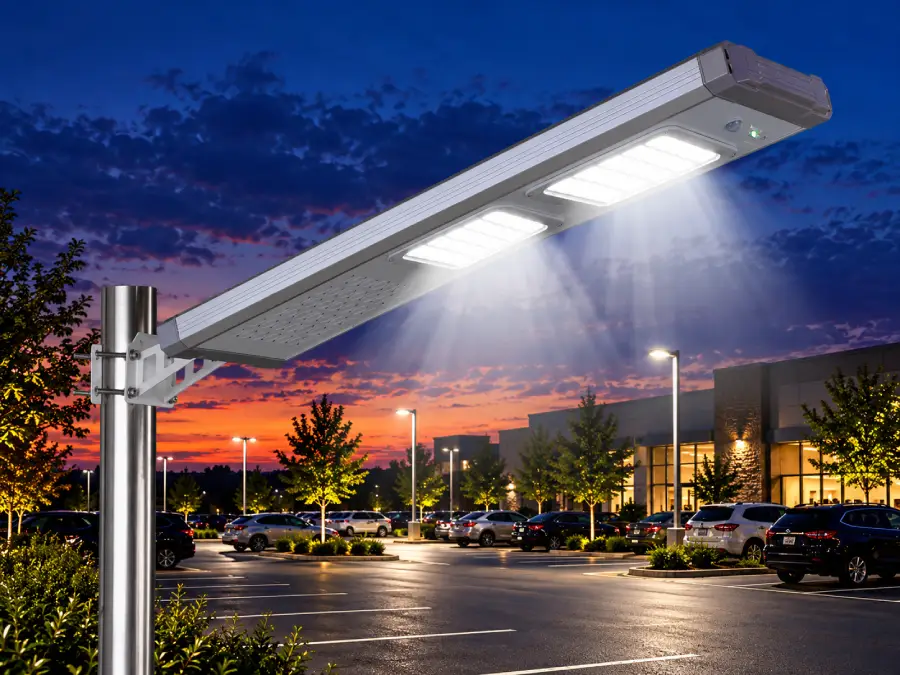 40-Watt Solar Street Light for parking areas and private roads