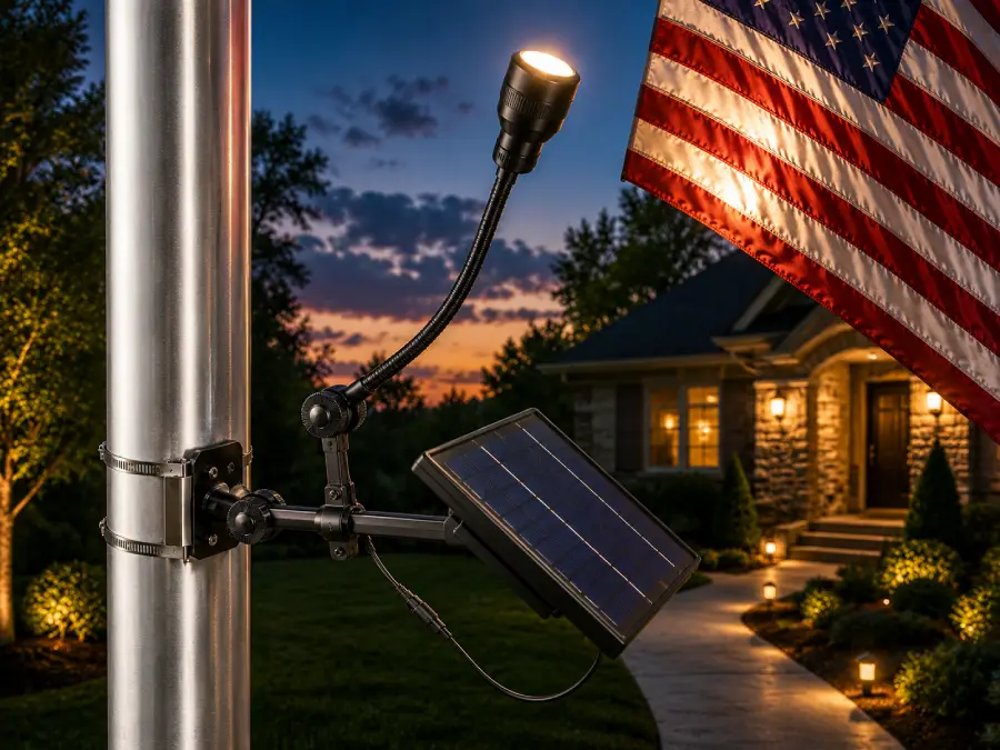 Ultra Series CREE Solar Flagpole Light