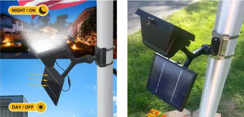 Commercial Solar Flagpole Light