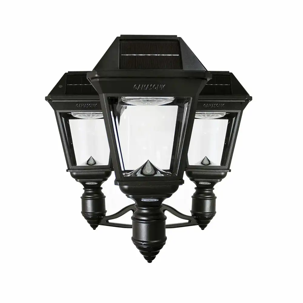 Gama Sonic Imperial III Solar Post Lights Three Heads