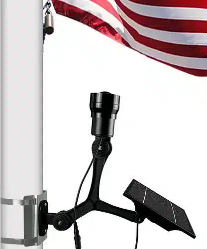 CSFPL-C Commercial Solar Flagpole Light Vertical Adjustment