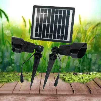 Commercial Grade Dual Solar Spot Lights