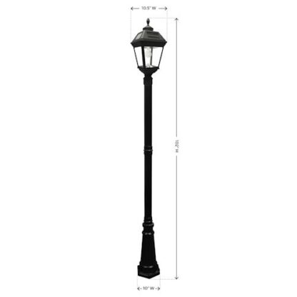 Gama Sonic Imperial Bulb Solar Post Light