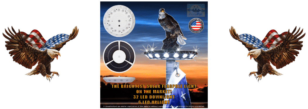 Polepal Solar Light For Flagpole