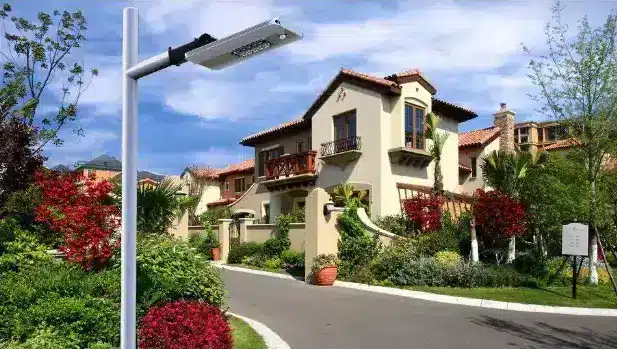 Solar-Powered Parking Lot Lights