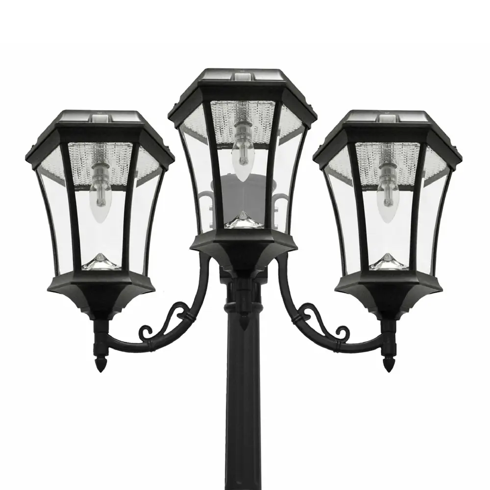 Gama Sonic Victorian Solar Post Light 3-Head