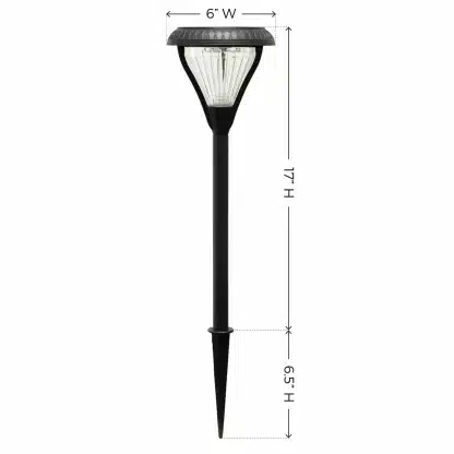 Gama Sonic Premier Garden Solar Path Lights Dimensions