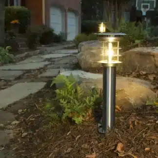 Gama Sonic Stainless Steel Bollard Solar Light