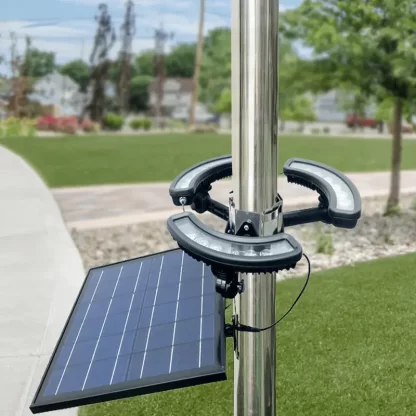 Polepal Tri-Extreme Commercial Solar Flagpole Light